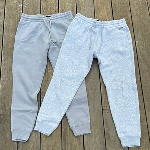 Hollister Gray and Light Gray Jogger Pants Set